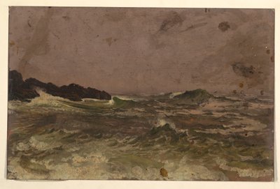 Dibujo, Costa de Maine, 1845-50 de Frederic Edwin Church