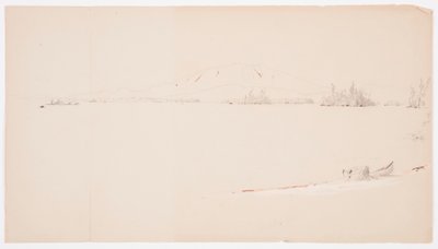 Dibujo, Lago Millinocket, Maine, septiembre de 1878 de Frederic Edwin Church