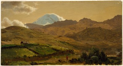 Dibujo, Monte Chimborazo, Ecuador, 1857 de Frederic Edwin Church