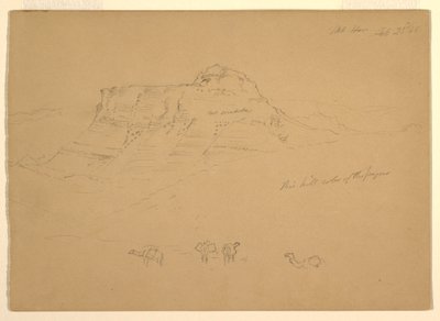 Dibujo, Mount Hor, 23 de febrero de 1868 de Frederic Edwin Church