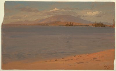 Dibujo, Monte Katahdin desde el lago Millinocket, 1878 de Frederic Edwin Church