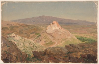 Dibujo, Monte Pentélico, abril de 1869 de Frederic Edwin Church