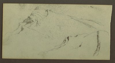 Dibujo, Picos de montaña, posiblemente 1868 de Frederic Edwin Church
