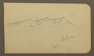 Dibujo, Cordillera, Toluca; Verso: Escalinata, Cordillera, Toluca, 7 de enero de 1885. de Frederic Edwin Church