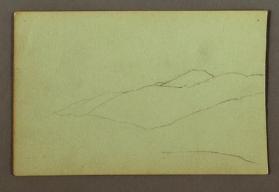 Dibujo, Mountain Ridge, posiblemente 1856 de Frederic Edwin Church