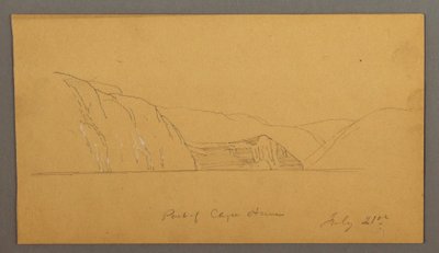 Dibujo, Bahía montañosa, 21 de julio de 1859 de Frederic Edwin Church