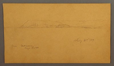 Dibujo, Costa montañosa, 21 de julio de 1859 de Frederic Edwin Church