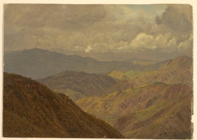 Dibujo, Paisaje montañoso, julio de 1865 de Frederic Edwin Church