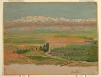 Dibujo, Montañas cerca de Baalbec, mayo de 1868 de Frederic Edwin Church
