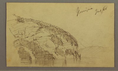 Dibujo, Mountainside, julio de 1868 de Frederic Edwin Church