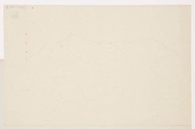 Dibujo, Monte Katadhin, Maine, 1870-78 de Frederic Edwin Church