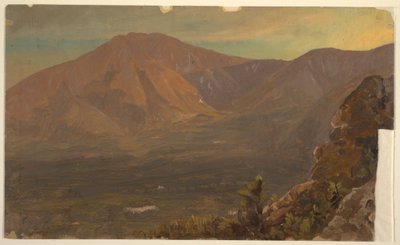 Dibujo, Monte Katahdin y Turner, 1860-78 de Frederic Edwin Church