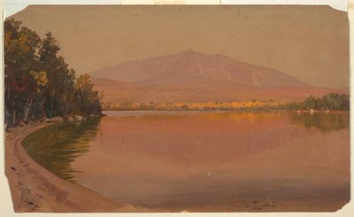 Dibujo, Monte Katahdin desde Togue Pond, 1878 de Frederic Edwin Church