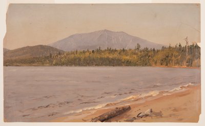 Dibujo, Mt. Katahdin desde Togue Pond, posiblemente 1878 de Frederic Edwin Church