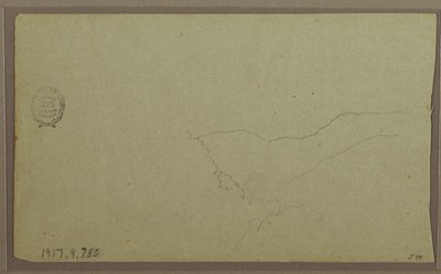 Dibujo, cerca de San Miguel, Ecuador; reverso: Boceto inacabado de una montaña, 2 de junio de 1857. de Frederic Edwin Church