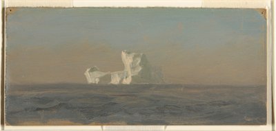 Dibujo, frente a Iceberg, Terranova, junio de 1859 de Frederic Edwin Church
