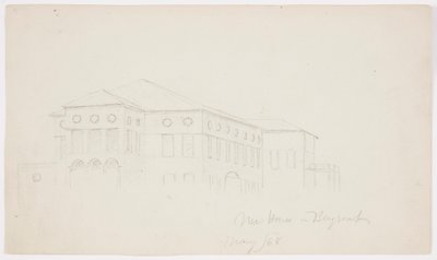 Dibujo, Casa antigua, Beirut, 1868 de Frederic Edwin Church