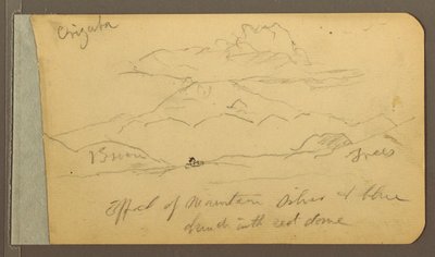 Dibujo, Orizaba; Verso: Cielo, 1889 de Frederic Edwin Church