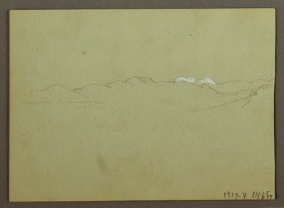 Dibujo, Estudio de plantas y paisajes, 28 de abril de 1869 de Frederic Edwin Church