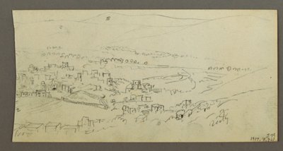 Dibujo, Piscina y edificios, posiblemente 1868 de Frederic Edwin Church