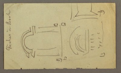 Dibujo, Diseño rectangular, posiblemente 1868 de Frederic Edwin Church