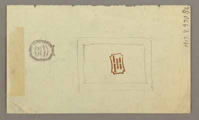 Dibujo, Diseño rectangular, posiblemente 1868 de Frederic Edwin Church