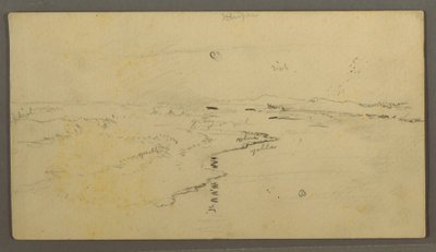 Dibujo, río, luna reflejada, 14 de junio de 1870 de Frederic Edwin Church