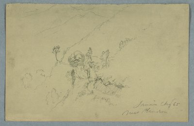 Dibujo, Carretera a través de las Montañas Azules, cerca de Homestead, Jamaica, agosto de 1865 de Frederic Edwin Church