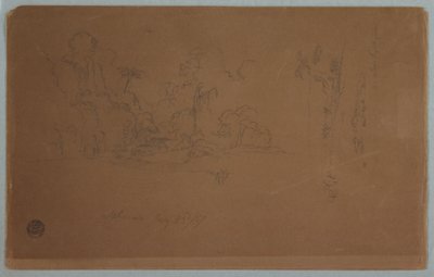 Dibujo, Saberreta, Ecuador, 23 de julio de 1857 de Frederic Edwin Church