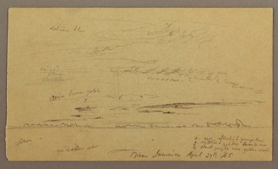 Dibujo, Paisaje marino, 29 de abril de 1865 de Frederic Edwin Church