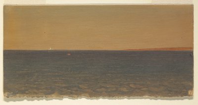 Dibujo, Paisaje marino con iceberg, 1859 de Frederic Edwin Church