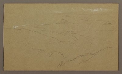Dibujo, Costa y mar, "Bloxburgh", agosto de 1865 de Frederic Edwin Church
