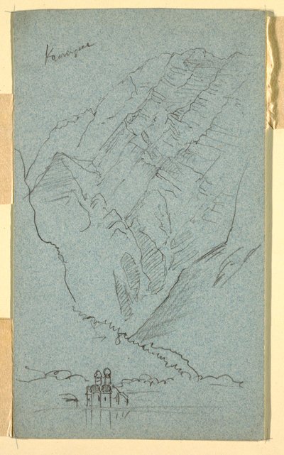 Dibujo, Orilla del Konigssee, B, julio de 1868 de Frederic Edwin Church