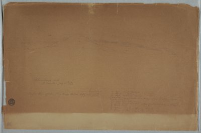Dibujo. Boceto. El Chimborazo visto desde Riobamba, Ecuador de Frederic Edwin Church