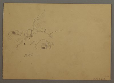 Dibujo, Bocetos de Petra, Jordania, febrero de 1868 de Frederic Edwin Church