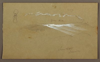 Dibujo, Cielo, Figura, 12 de junio de 1865 de Frederic Edwin Church