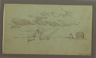 Dibujo, Estudio del cielo, febrero de 1869 de Frederic Edwin Church