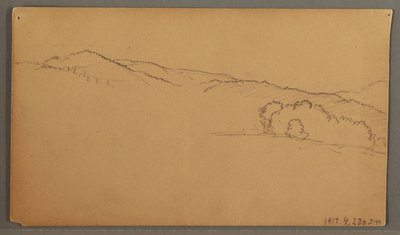 Dibujo, Estudio del cielo, posiblemente 1873 de Frederic Edwin Church