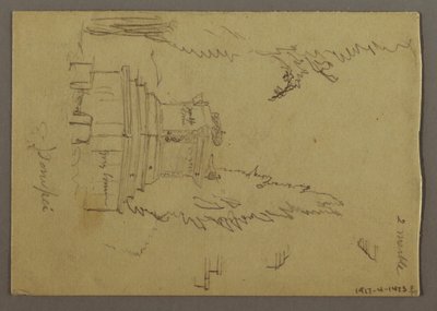 Dibujo, Stage-Coach, posiblemente 1868-69 de Frederic Edwin Church