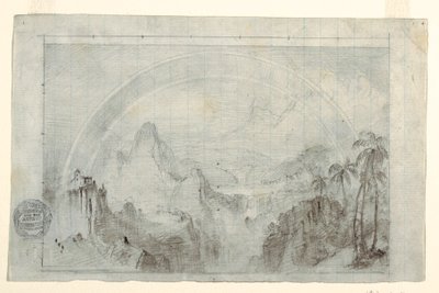 Dibujo, Estudio para "Estación lluviosa en los trópicos", 1865-66 de Frederic Edwin Church