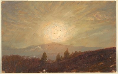 Dibujo, Puesta de sol, 1855-65 de Frederic Edwin Church