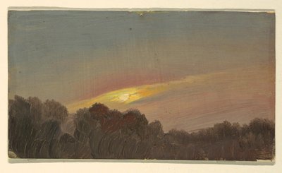 Dibujo, Puesta de sol, 1865-66 de Frederic Edwin Church