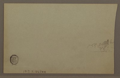 Dibujo, Puesta de sol, posiblemente década de 1860 de Frederic Edwin Church