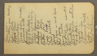 Dibujo, Lista de suministros, posiblemente 1878 de Frederic Edwin Church