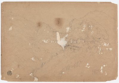 Dibujo, Salto del Tequendama cerca de Bogotá, Colombia, 1853 de Frederic Edwin Church