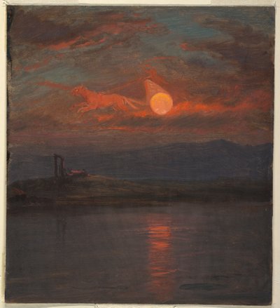 Dibujo, Fantasía del Carro del Sol, probablemente 1868-69 de Frederic Edwin Church