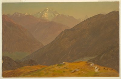 Dibujo, El Goell, cerca de Berchtesgeden, 1868 de Frederic Edwin Church