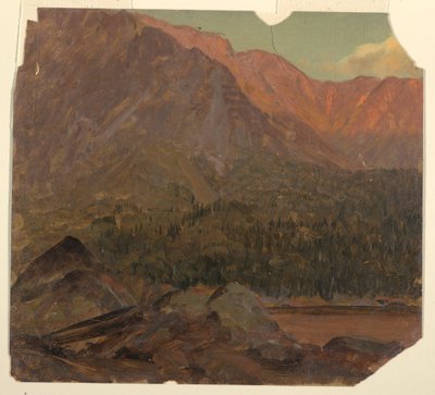 Dibujo, The Great Katahdin Basin, Maine, 1860-70 de Frederic Edwin Church