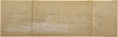 Dibujo, Las cataratas del Niágara, septiembre u octubre de 1856 de Frederic Edwin Church