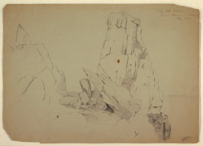 Dibujo, "The Old Bishop", septiembre de 1851 de Frederic Edwin Church